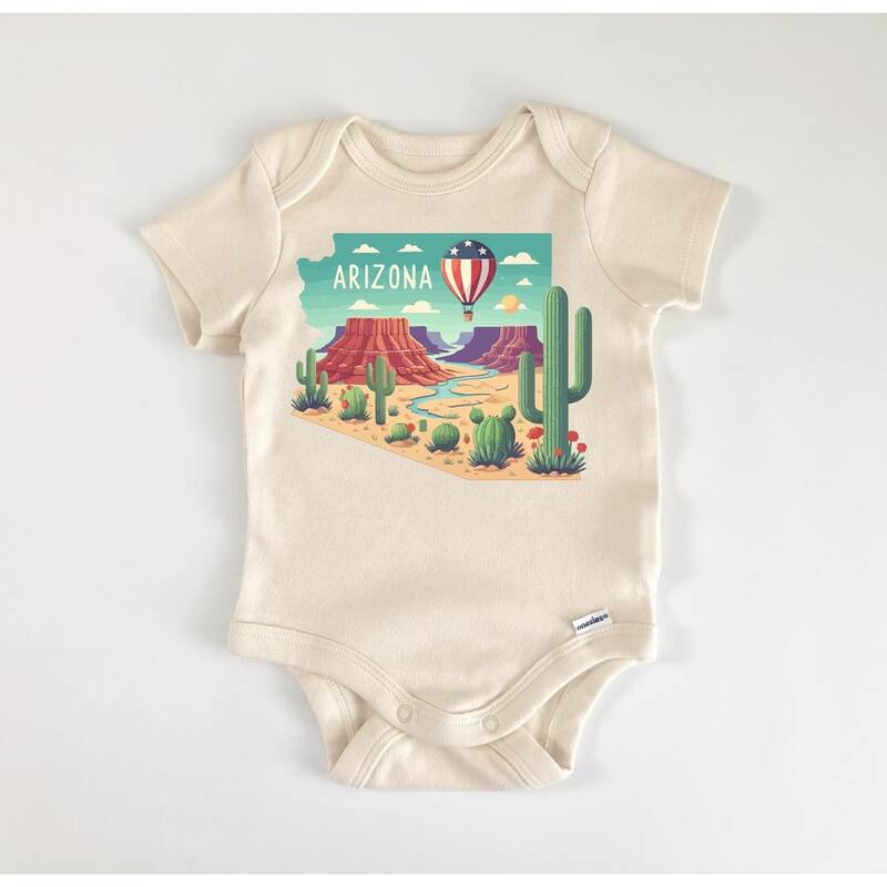 Arizona - Baby Boy Girl Clothes Infant Bodysuit Funny Cute Newborn - White - Newborn