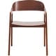 preview thumbnail 10 of 53, Rivo Mid-Century Modern Solid Oak Wood Accent Dining Chair with Open Back for Dining Room, Living Room and Kitchen