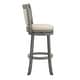 preview thumbnail 24 of 49, Verona Panel Back Linen Swivel 29-inch High Back Bar Stool by iNSPIRE Q Classic