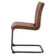preview thumbnail 4 of 6, NPD Furniture Cooper Faux Leather Chair Rubber Gold Frame (Set of 2)