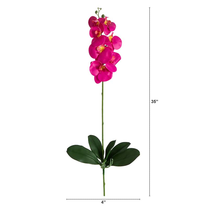 Orchid Artificial Floral Stem Sprays - 35" - Set of 3 - Pink