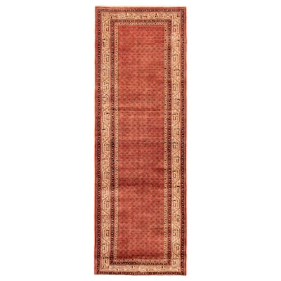 ECARPETGALLERY Hand-knotted Andelz Red Wool Rug - 3'7 x 10'8