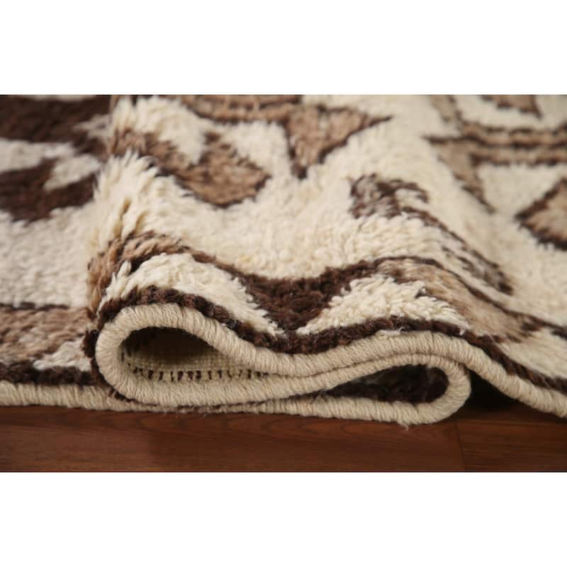 Natural Dye Handmade Kurdish Turkish Runner Rug Tribal Wool Carpet - 3'1"x 11'1"