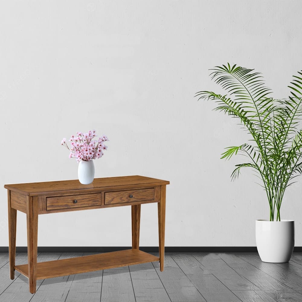 Chromcraft Peter Revington Console Table in Chestnut Finish