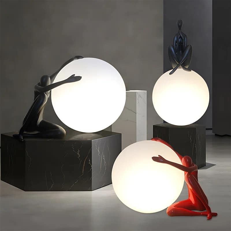 Sculpture Resin Novelty Table Lamp