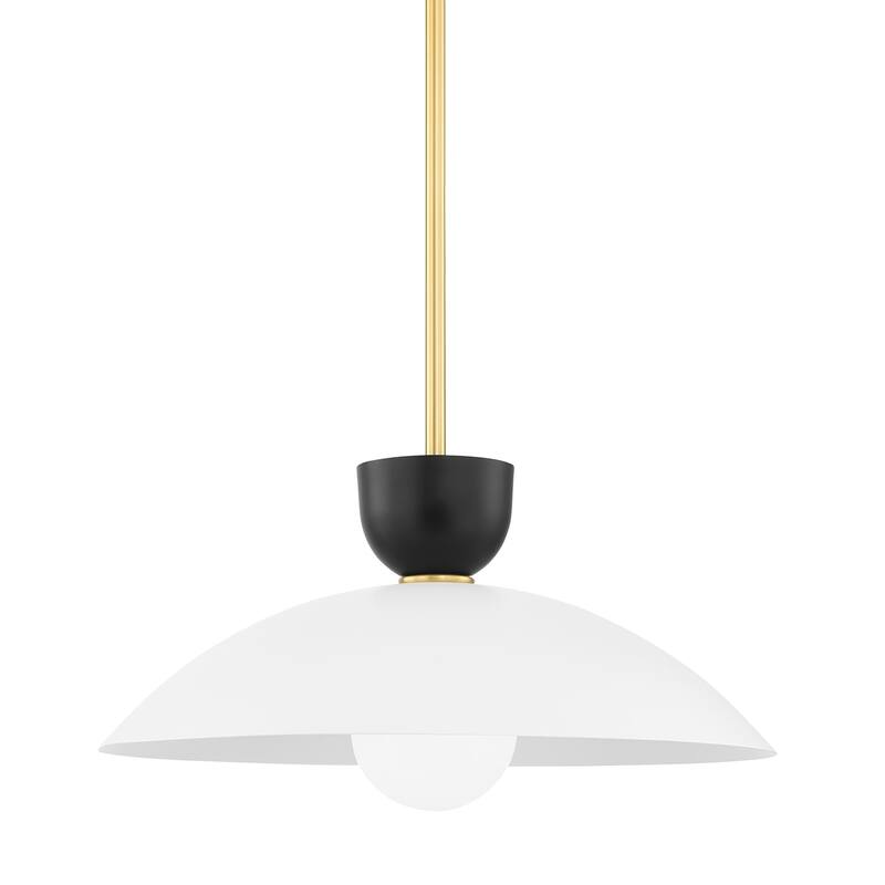 Whitley 1 Light Large Pendant - Aged Brass - Aged Brass