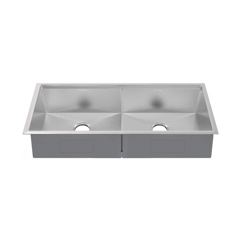Rivage 45 x 19 Dual Basin Undermount Kitchen Workstation Sink - 45 x 19