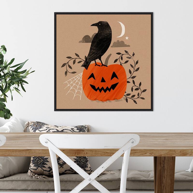 Amanti Art Graphic Halloween II Framed Canvas Wall Art