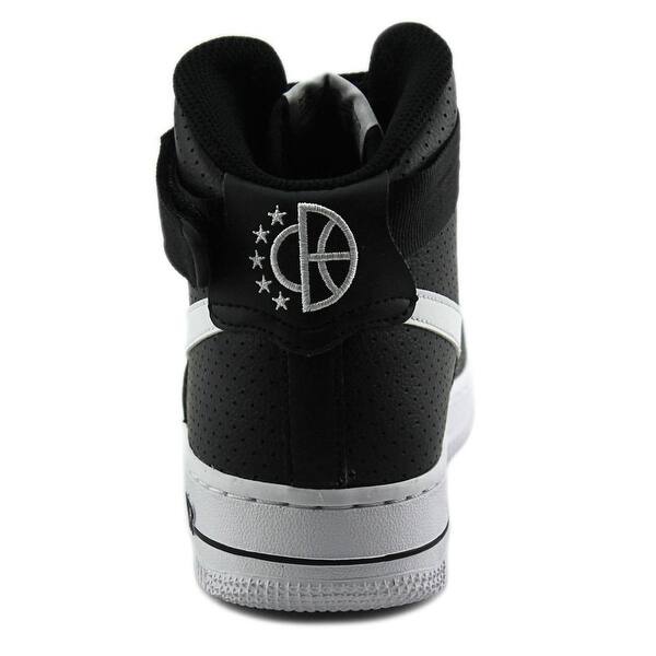 Shop Nike Air Force 1 High Youth Round Toe Canvas Black Basketball