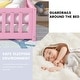 preview thumbnail 103 of 106, Twin/Full/Queen Size Floor Bed with Safety Guardrails for Kids, Wood Montessori Bedframe w/ Door, Children's Noiseless Beds