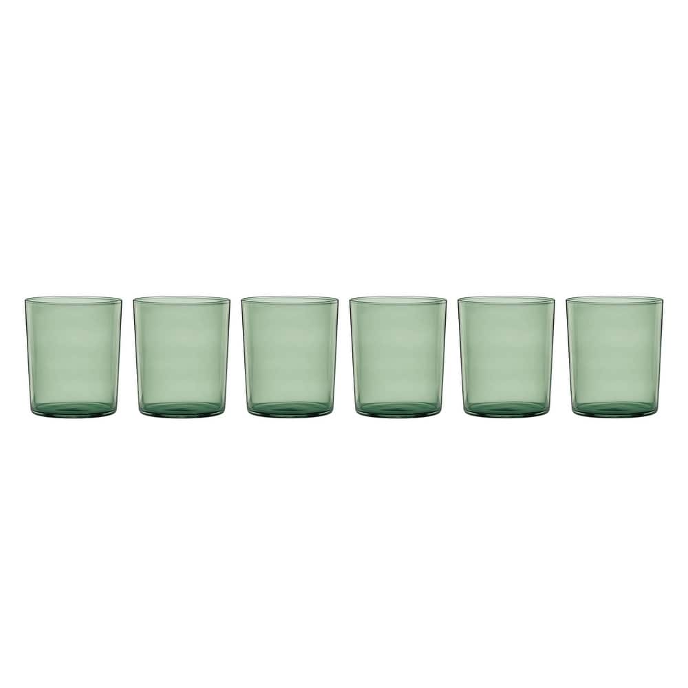 Oneida Stackables Drinkware, Set of 6, Tall Glasses - 6-Piece Tall: 4" H x 3.5" Round; 14 fl. oz.
