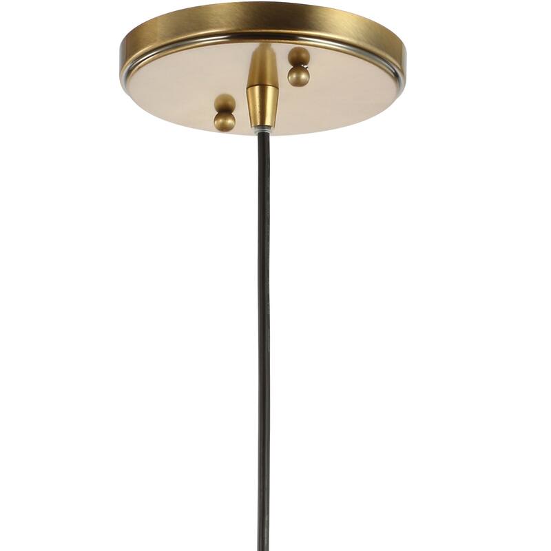 Goldwater 7.5" Adjustable Drop Globe Metal/Glass LED Pendant, by JONATHAN Y