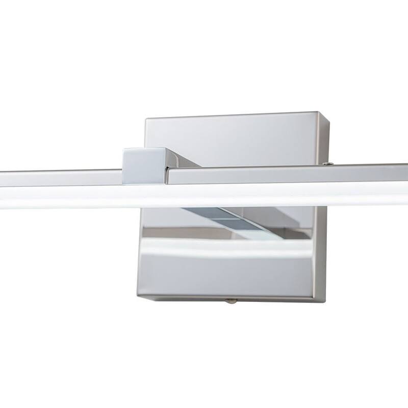 Dimmable Linear LED Chrome Vanity Wall Sconce 3CCT 17W 24in