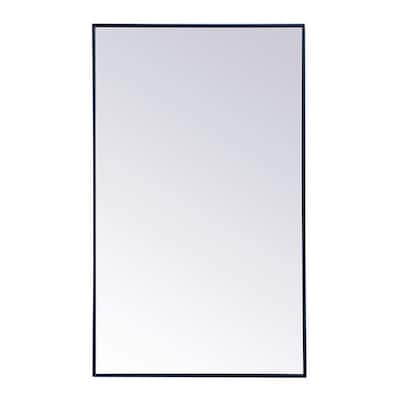Elegant Lighting Eternity 60" x 36" Rectangular Beveled Metal Framed
