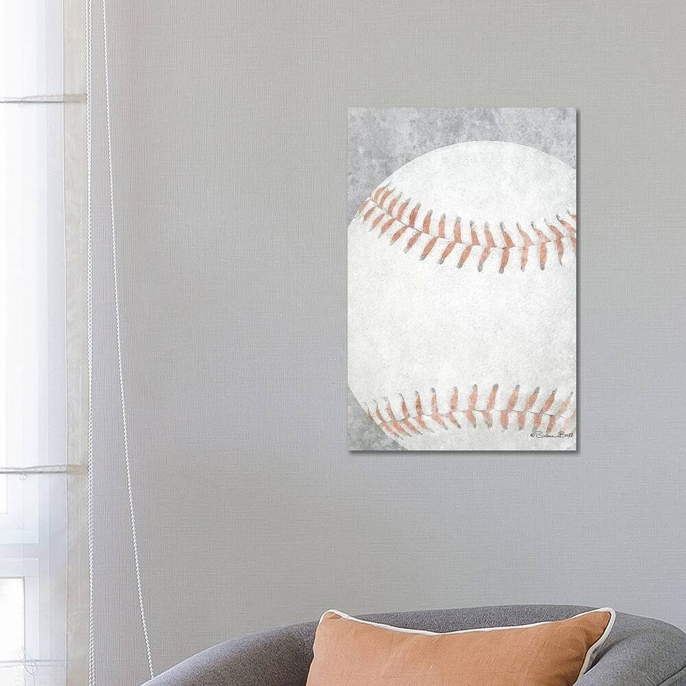 iCanvas "Sports Ball - Baseball" by Susan Ball Canvas Print
