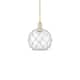 Option Antique Brass / Clear Glass with White Rope