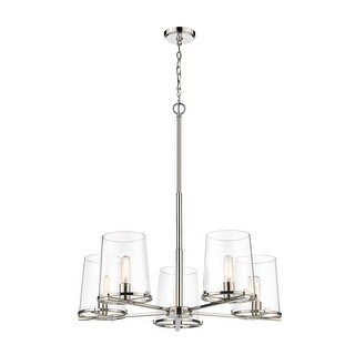 Callista 5 Light Chandelier - Polished Nickel
