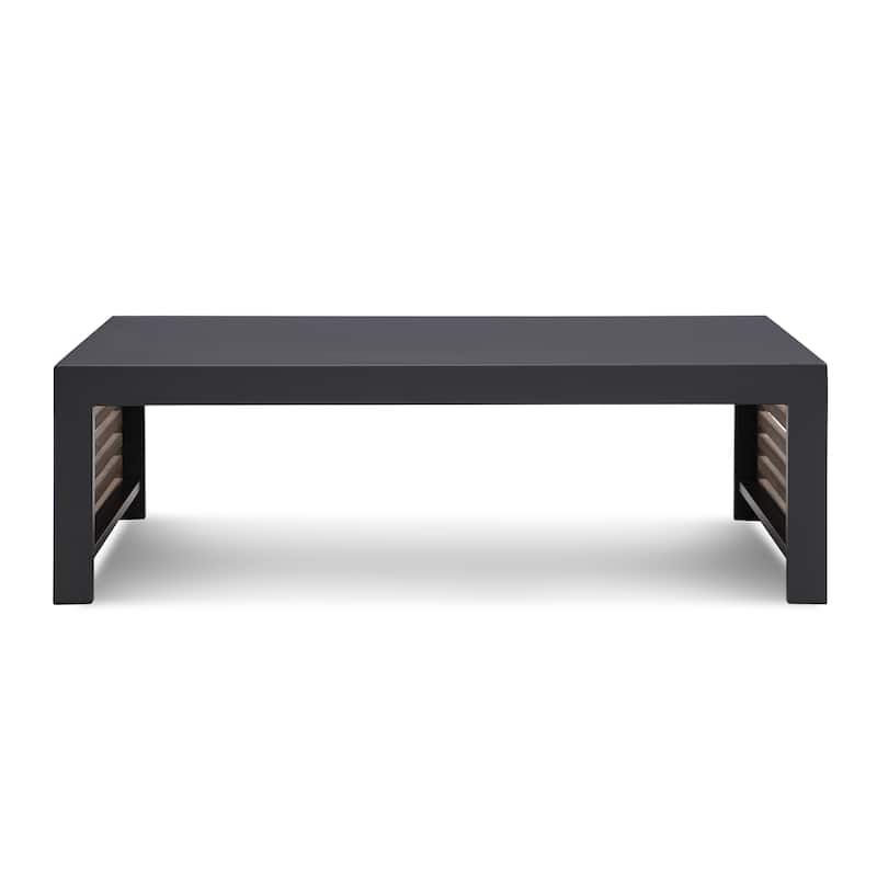 Cadora Teak Outdoor Coffee Table with Custom Cover