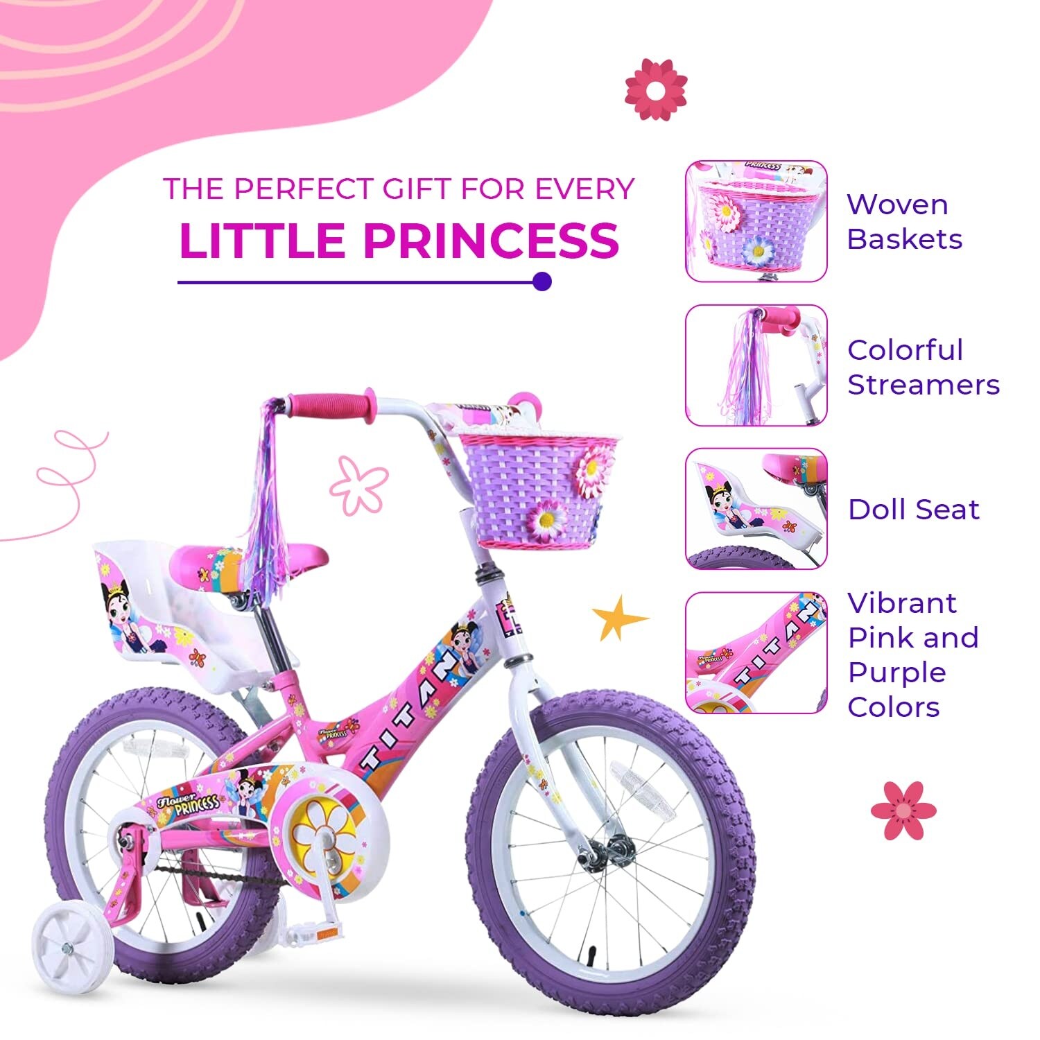 Titan deals princess bike