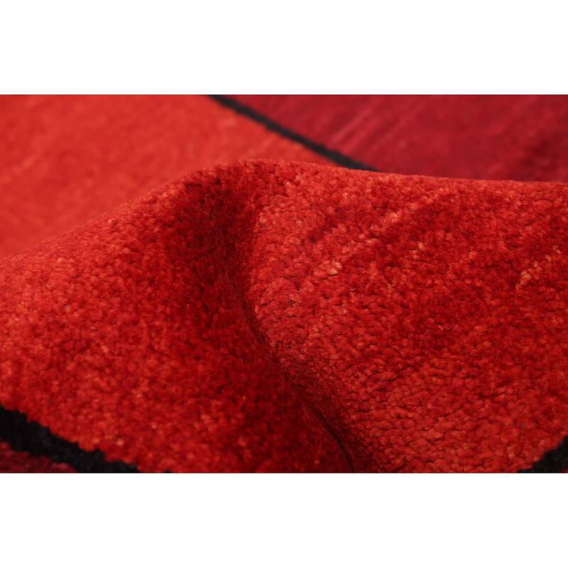 ECARPETGALLERY Hand-knotted Peshawar Ziegler Red Wool Rug - 5'1 x 6'10