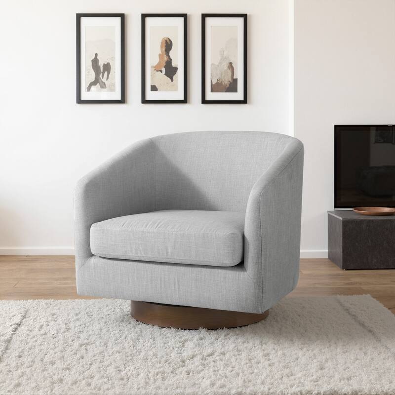Modern 360°Swivel Barrel Chair