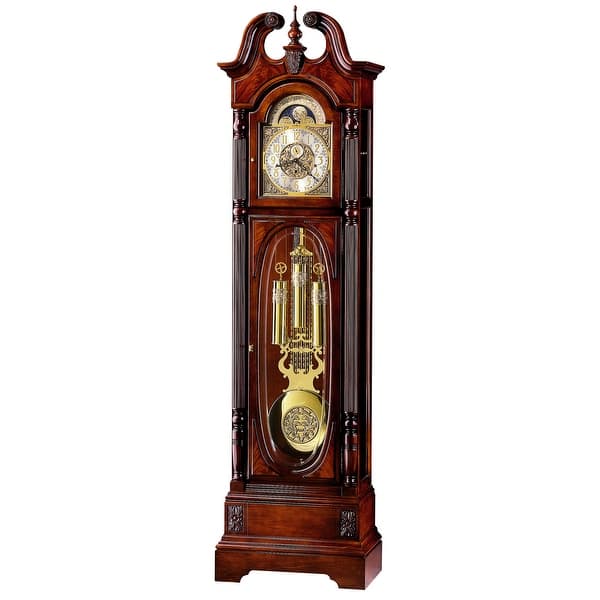 slide 2 of 2, Howard Miller Stewart Floor Clock Windsor Cherry