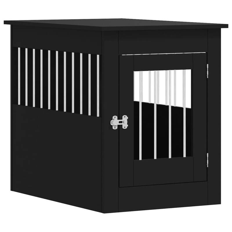 vidaXL Dog Crate with Door Doghouse Puppy Kennel Peg Cage Engineered Wood