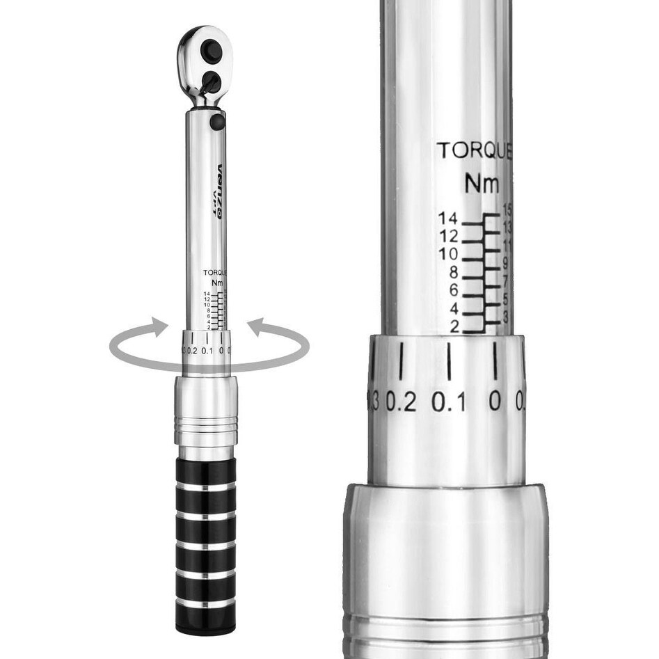 venzo bicycle bike torque wrench allen key tool socket set kit