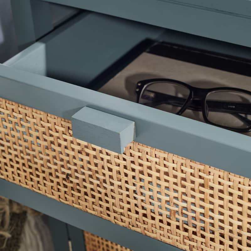 SAFAVIEH Zhane Coastal 1-Drawer 1-Door Nightstand