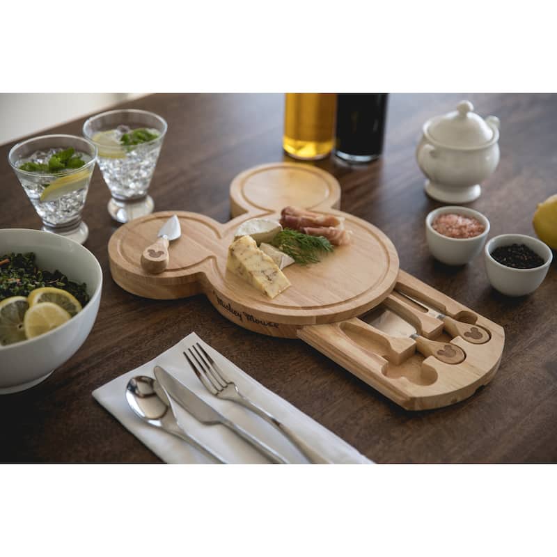 Mickey Mouse - Mickey Head Shaped Cheese Board with Tools - N/A