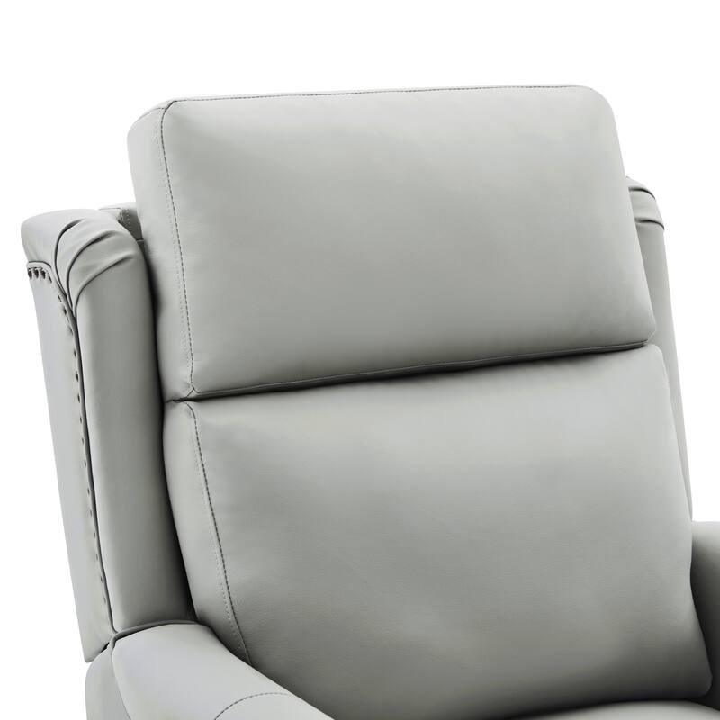 Christopher Knight Home - Modern Upholstered Swivel Recliner Chair with 8-Point Massage, Heating, and Storage Pocket