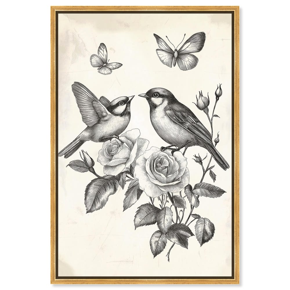 Perched Pair II Canvas by Art Remedy