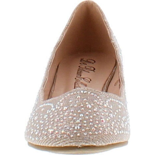 sparkly flat pumps