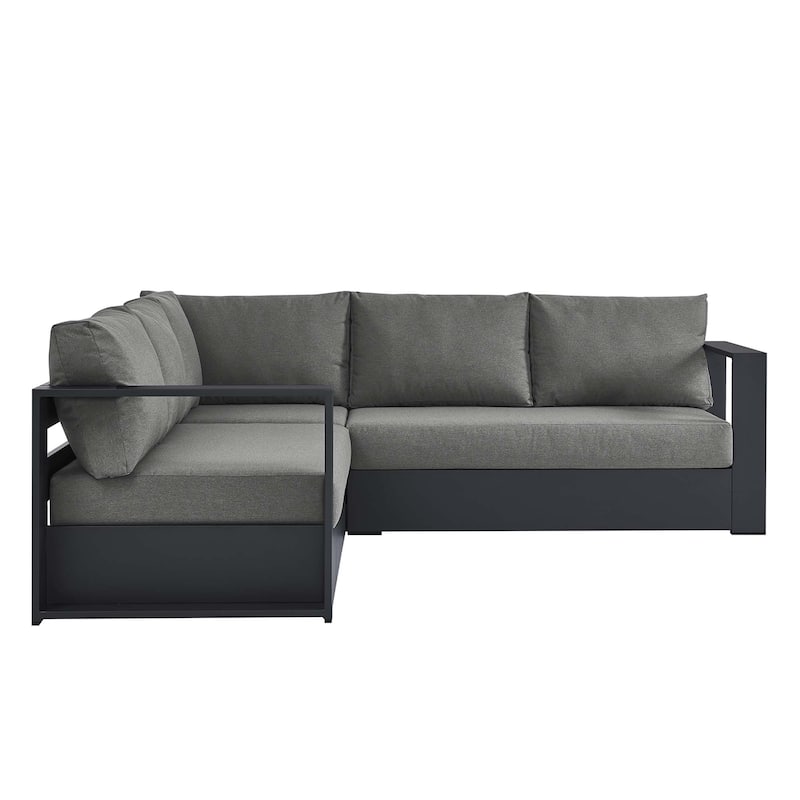 Tahoe Patio Aluminum 3-Piece Sectional Sofa Set