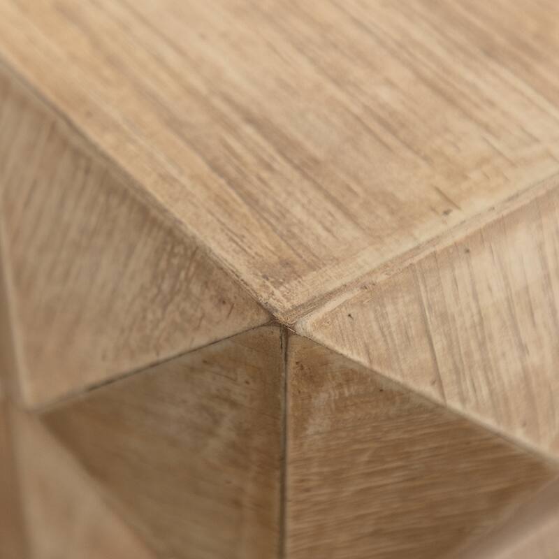 Square Coffee Table With Drawers Three-Dimensional Embossed Pattern 220lbs Load Capacity Side End Table Home Furniture