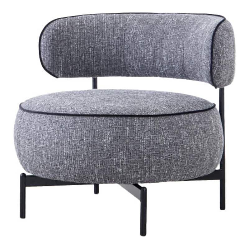 24/7 Shop At Home Modern Corduroy Upholstered Curved Back Swivel Chair