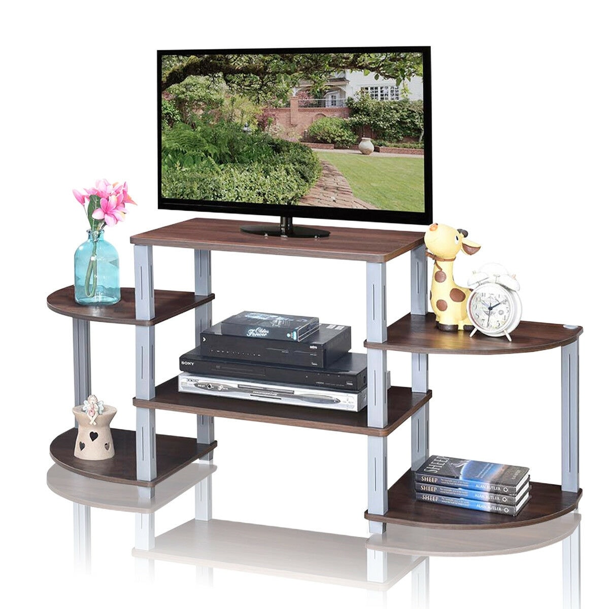 Shop Costway 3 Cube Flat Screen Tv Stand Entertainment Center