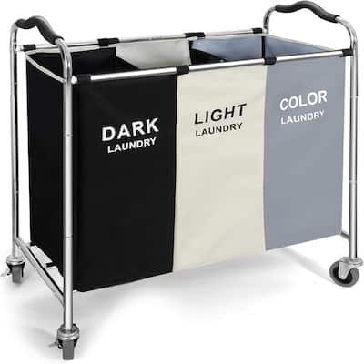 240L Laundry Hamper Large Laundry Basket with Wheels - 35"L x 16"W x 30"H
