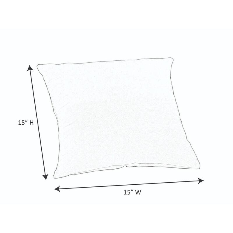 Casual Cushion Floral 1-Piece Indoor/Outdoor Square Throw Pillow, 15"W x 15"L, Muree Primrose - 15"W x 15"L