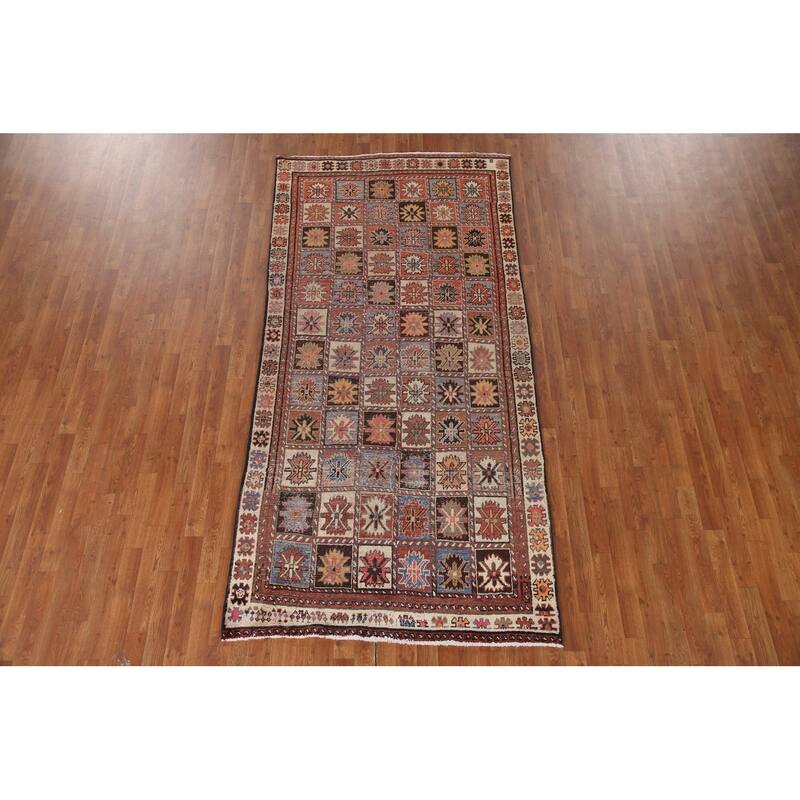 Vegetable Dye Bakhtiari Persian Antique Area Rug Handmade Wool Carpet - 4'6"x 9'3"