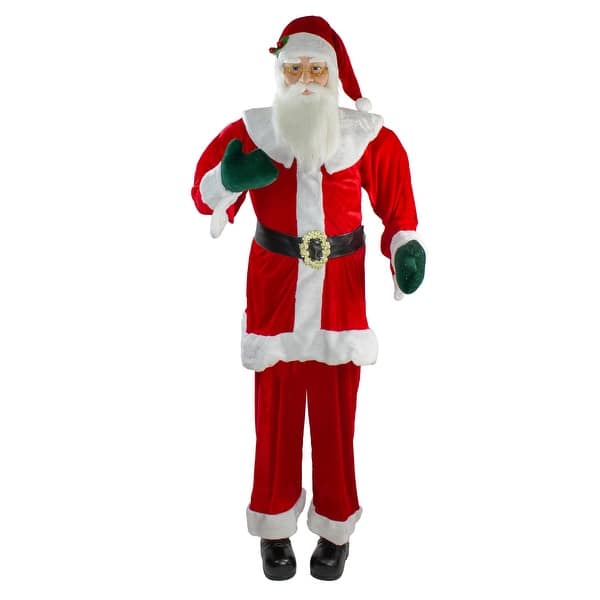 Shop 6 Red Huge Life Size Plush Standing Santa Claus Christmas