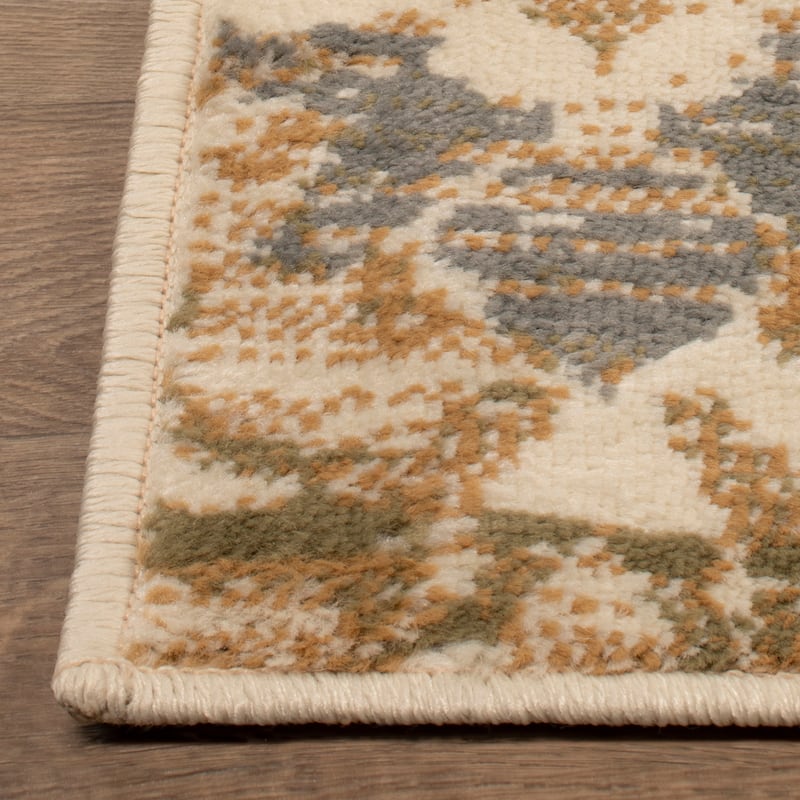 Superior Traditional Oriental Floral Indoor Area Rug