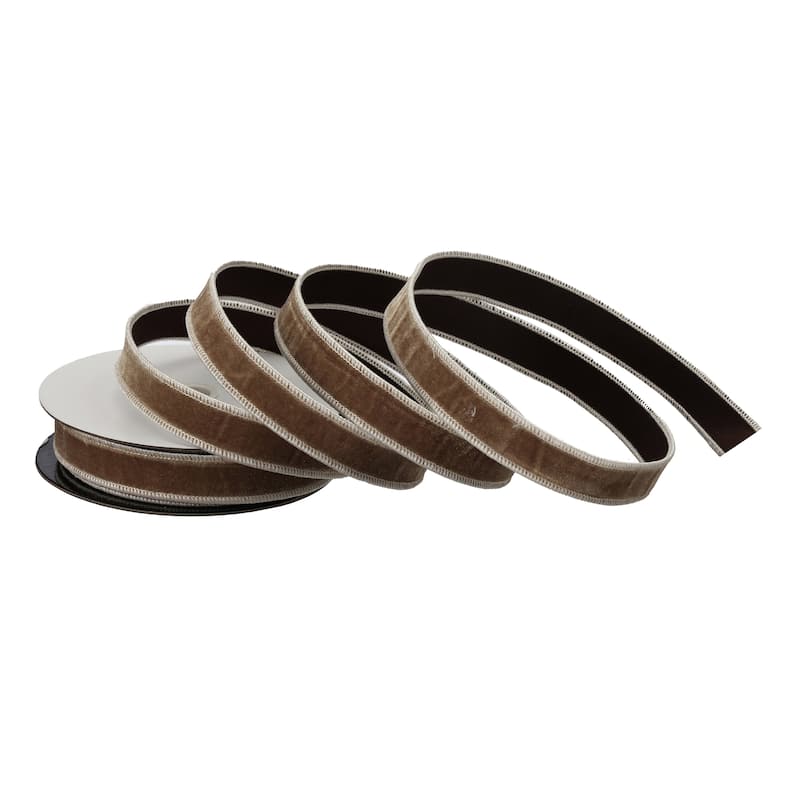 1"X10Y Suede Wired Ribbon