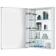 preview thumbnail 5 of 89, Bathroom Medicine Cabinet, Aluminum, Recessed/Surface Mount, Right/Left Hinged, Mirrored Interior