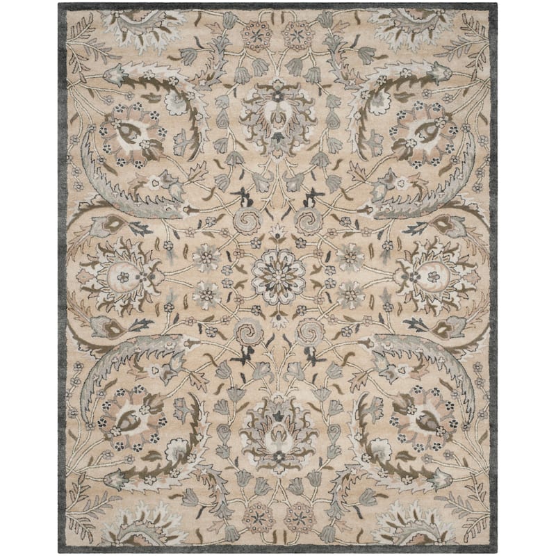SAFAVIEH Handmade Bella Faith Modern Floral Wool Rug