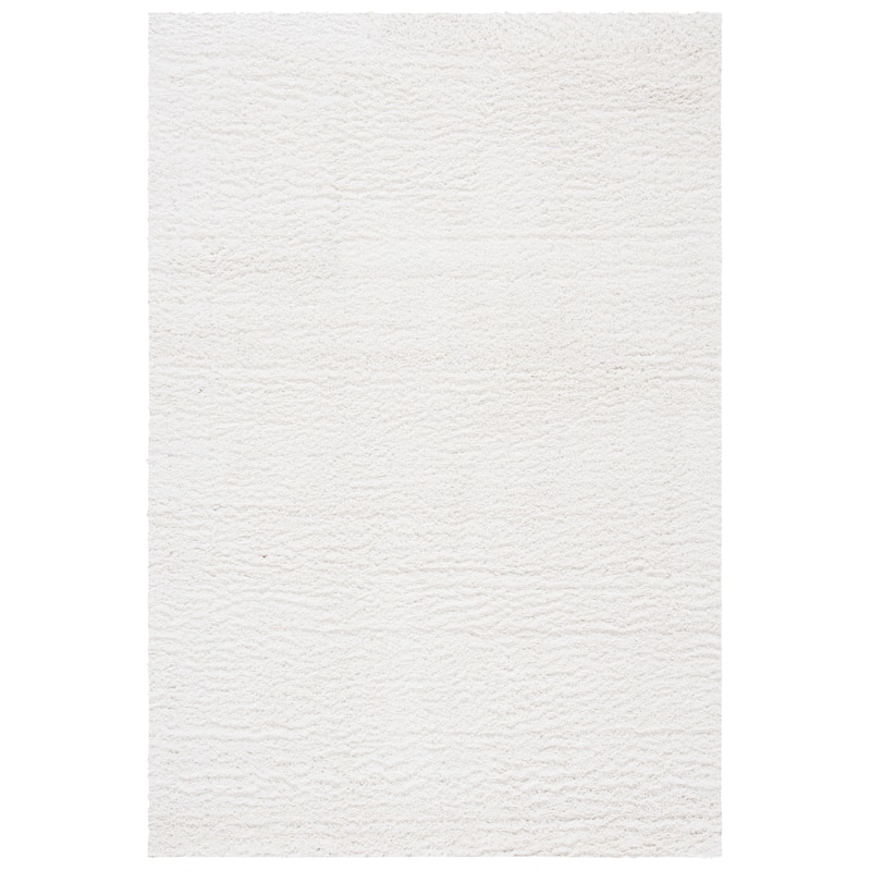 SAFAVIEH August Shag Severina Solid 1.25-inch Thick Rug - 3' x 5' - Ivory