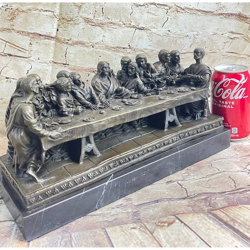 The Last Supper - Bronze Sculpture - Jesus Christ Religious Christian Decor