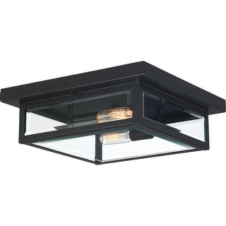 Westover 2-Light Flush Mount in Earth Black