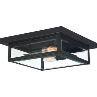 Westover 2-Light Flush Mount in Earth Black