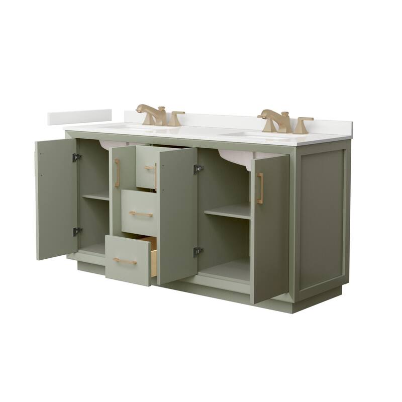Wyndham Collection WCF414166D-QTZ-US3MXX Strada 66" Free Standing